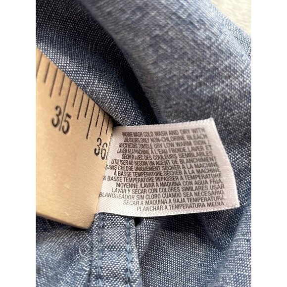 Old Navy Men XXL Chambray Double Pocket Classic Fit Button-Up RN 54023 Shirt - Picture 8 of 9